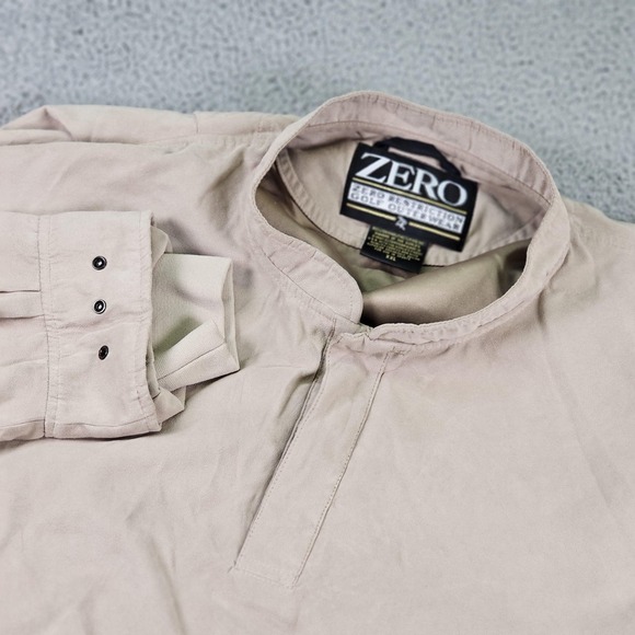 Vintage Zero Restriction Pullover Mens 2XL Taupe Golf Windshirt Made USA 90s - Picture 1 of 14